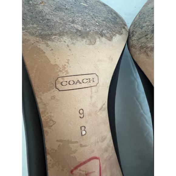 Coach Missy Women's Brown Soft Leather Napa Round Toe Pump Heel Shoes Size 9B - Picture 9 of 10